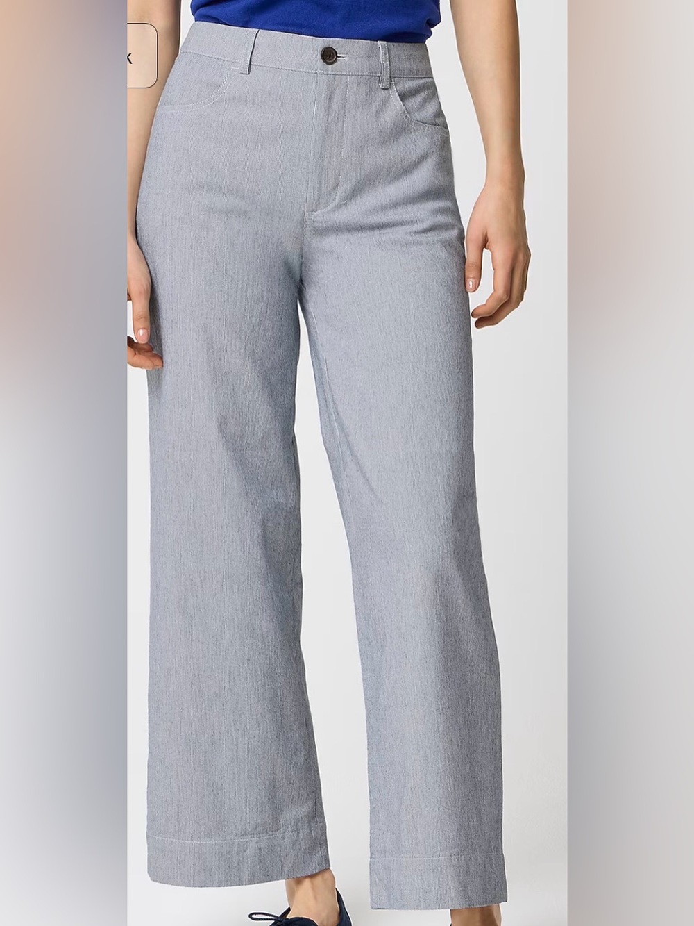J. Crew Light Blue Wide-Leg Pants